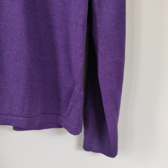 Le Chateau Purple V-Neck Sweater XXL - Picture 7 of 11